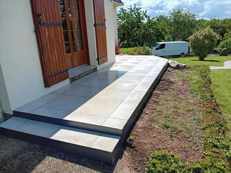 Terrasse sur plots