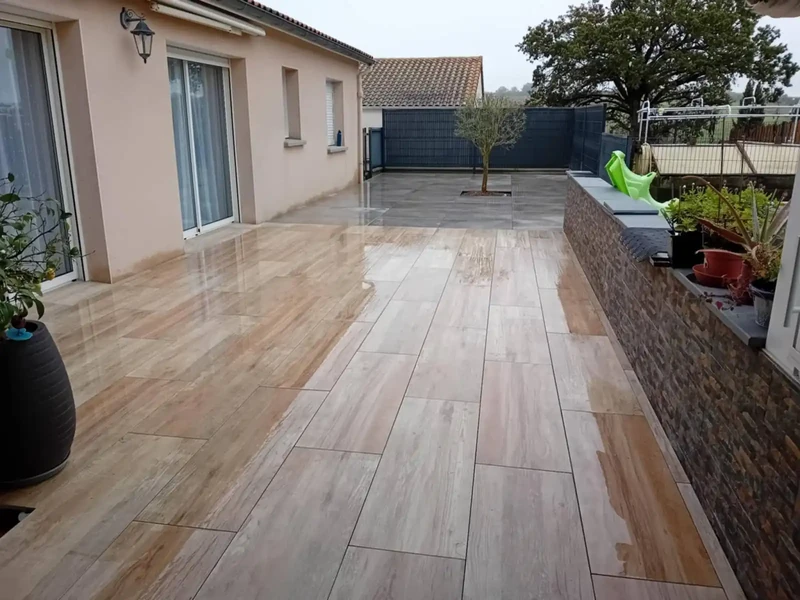 terrasse ceramique sur plots