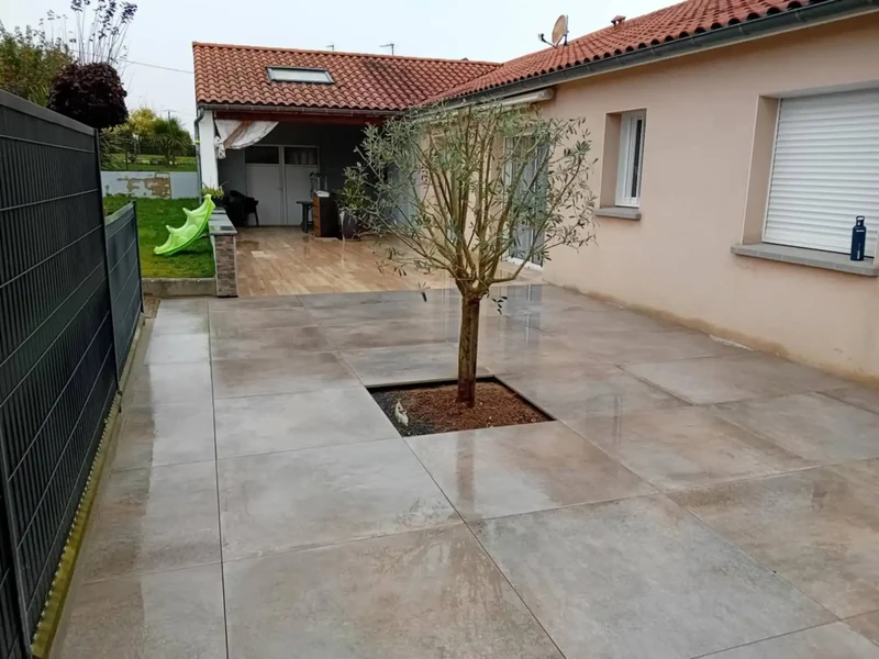 terrasse ceramique sur plots